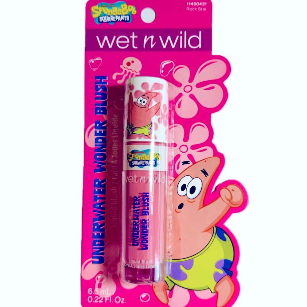 Wet N Wild x Nickelodeon-SpongeBob Underwater Wonder Liquid Blush-Rock Star NWT
